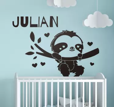 Sticker Animal Sauvage  la paresse - TenStickers
