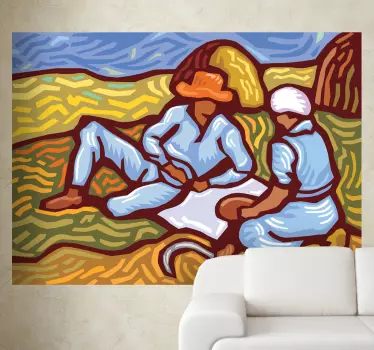 Sticker art peinture d'un artiste hollandais - TenStickers