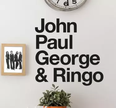 sticker artistes beatles - TenStickers