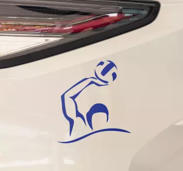 Sticker autres Sports Silhouette de joueur de water-polo - TenStickers