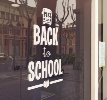Sticker back to school bus - TenStickers