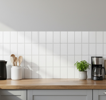 Sticker carrelage blanc long - TenStickers