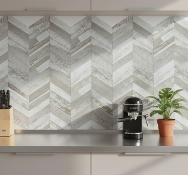 Sticker carrelage v-plank rustique - TenStickers