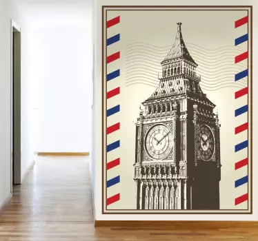 Sticker carte postale Big Ben Londres - TenStickers