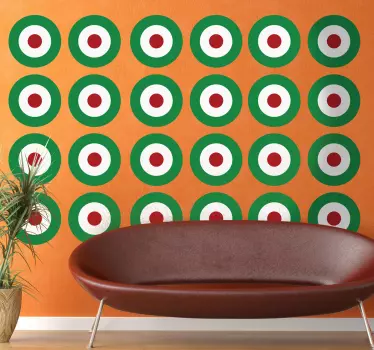 Sticker cercles concentriques - TenStickers