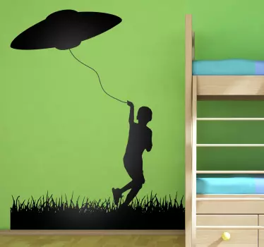 sticker cerf volant ovni - TenStickers
