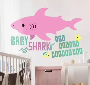Sticker Maison Chanson Baby Shark - TenStickers