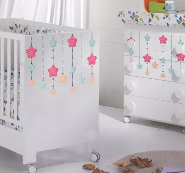 Sticker Meuble Étoile Multicolor pour Enfant - TenStickers