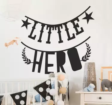 Sticker Maison Petit Héros - TenStickers