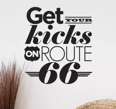 Sticker Chuck Berry Route 66 - TenStickers