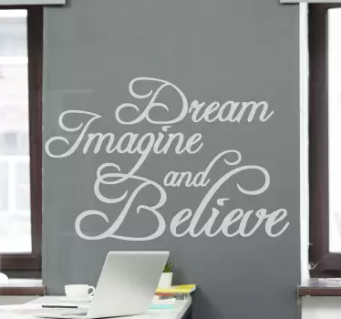 Sticker citation art de phrase inspirant - TenStickers