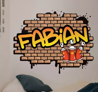 Sticker citation art graffiti personnalisable - TenStickers