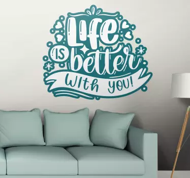 Sticker citation conception de texte inspirant - TenStickers
