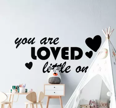 Sticker citation message d'amour motivant - TenStickers
