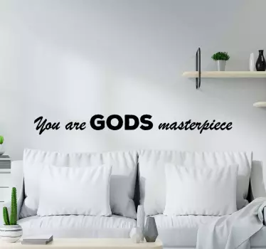 Sticker citation message de vie inspirant - TenStickers