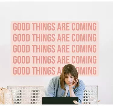 Sticker citation phrase de confiance positive - TenStickers
