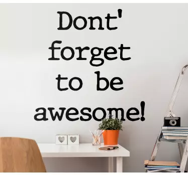 Sticker citation phrase inspirante motivante - TenStickers