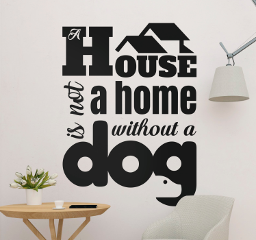 Sticker citation une maison n'est pas un foyer - TenStickers
