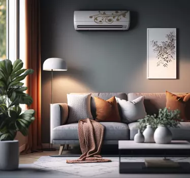Autocollant climatiseur décoration vintage - TenStickers
