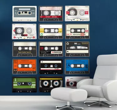 Sticker collection cassettes - TenStickers