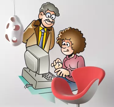 Sticker cours d'informatique - TenStickers