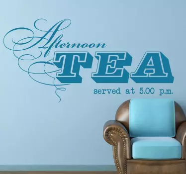 Sticker cuisine afternoon tea - TenStickers