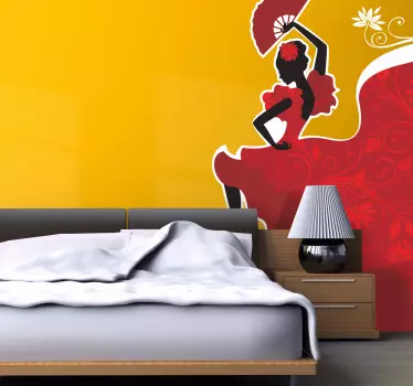 Sticker danseuse de flamenco - TenStickers