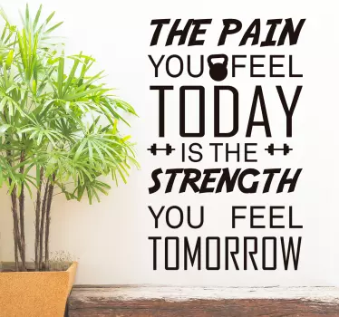 Sticker de Motivation Fitness - TenStickers
