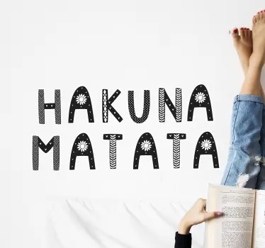 Sticker de Motivation Hakuna matata - TenStickers