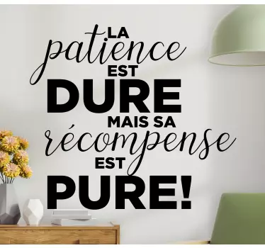 Sticker de Motivation Récompense pure - TenStickers