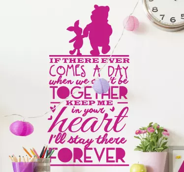 Sticker de Motivation Winnie l'ourson - TenStickers