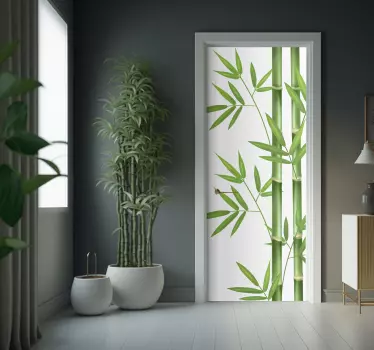 Sticker porte tige de bambou - TenStickers