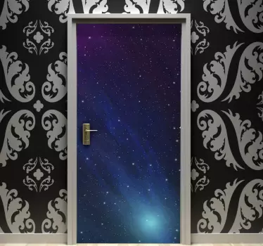 Sticker de porte Univers - TenStickers