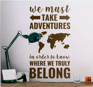 Sticker de voyage et aventures Aventures textuelles - TenStickers