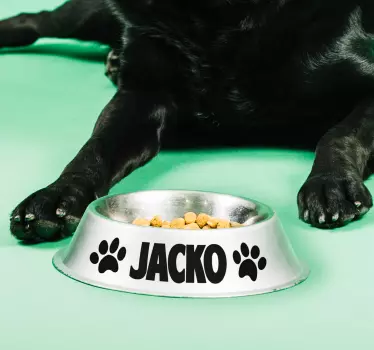 Sticker deco Chien personnalisable - TenStickers