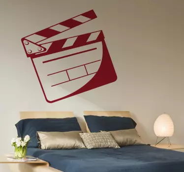 Sticker décoratif clap de cinéma - TenStickers