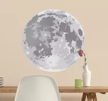 Sticker décoratif pleine lune - TenStickers