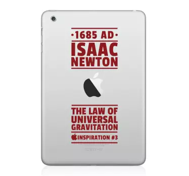 Sticker décoratif pour iPad Isaac Newton - TenStickers
