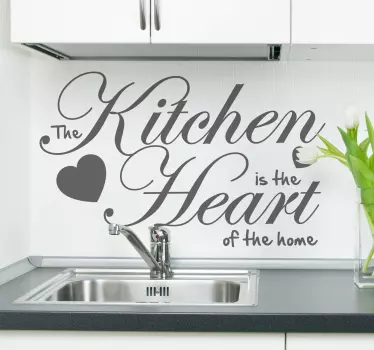 Sticker décoratif the heart of the home - TenStickers