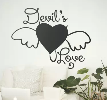 Sticker devil's love - TenStickers