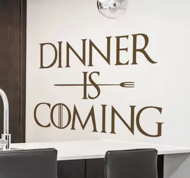 sticker dinner is coming - TenStickers