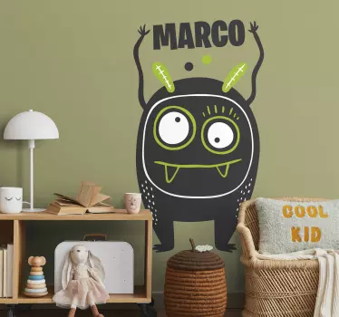 Sticker espace alien difforme personnalisé - TenStickers