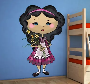 Sticker enfant bouquet fleurs - TenStickers
