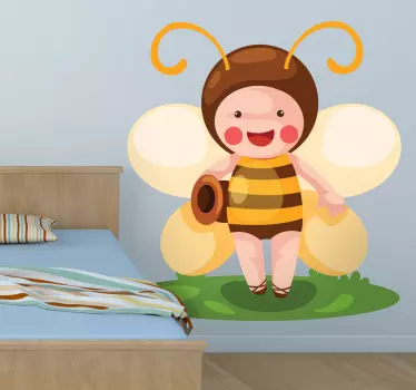 Sticker enfant déguisement d'abeille - TenStickers