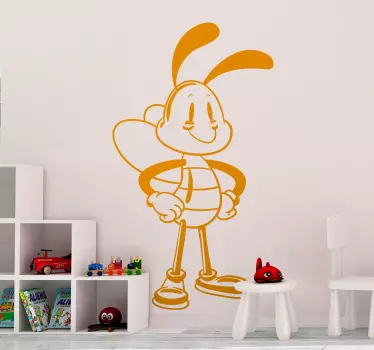 Sticker enfant dessin abeille - TenStickers