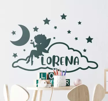 Sticker enfant fée des nuits étoilées - TenStickers