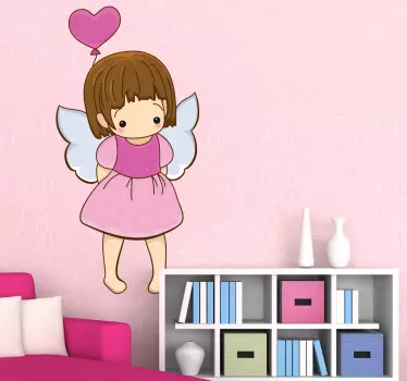 Sticker enfant fille fée mignonne - TenStickers