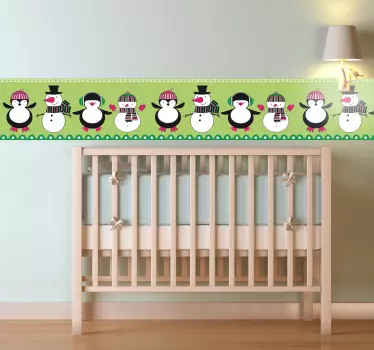 Sticker enfant frise givrée - TenStickers