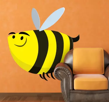 Sticker enfant grosse abeille - TenStickers