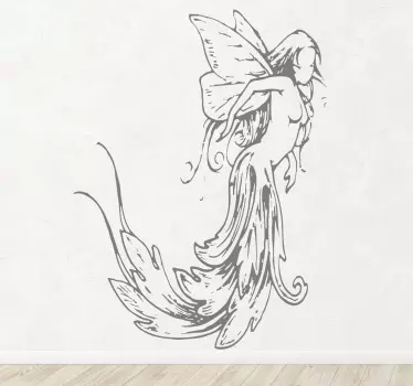 Sticker enfant illustration fée - TenStickers